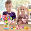 KŪRYBINIS MENO RINKINYS MERGAITEI GĖLIŲ PUOKŠTEI VAZOS SPALVOSE