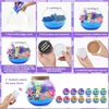 KŪRYBINIS RINKINYS KURTI CRYSTAL TERRARIUM DIY LED LAMP 13 COLORS