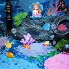 KŪRYBINIS RINKINYS MERMAID LED NAKTINIS LAMPAS KINETINIS SMĖLIS DIY VAIKAMS