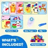 KŪRYBINIS RINKINYS VAIKAMS POMPOMS DIY DIY 3-6 METŲ GYVŪNAMS