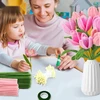 KŪRYBINIS VALYMO RINKINYS IŠ 400 VIENŲ SPALVOTOS PŪKINGOS PLUOŠTO VIELOS