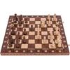 Kvadratas - CONSUL LUX medinės šachmatų figūrėlės - 48 x 48 cm - Metalinės svertinės figūrėlės