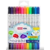 Kvapnūs dvipusiai trinami rašikliai 12 spalvų - Easy Stationery