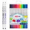 Kvapnūs dvipusiai trinami rašikliai 12 spalvų - Easy Stationery