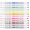 Kvapnūs dvipusiai trinami rašikliai 12 spalvų - Easy Stationery