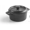 LACOR 63392 Mini Puodas 210ml su dangteliu Melamino BPAfree Juodas