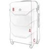 Lagaminų rinkinys 3in1 Gravitt 950 ABS didelis vidutinis mažas bagažas su 4 ratais