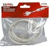 Laidas su elektros kištuku ir jungikliu Zamel 2x0.5mm2 190cm permatomas