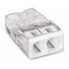 Laidų jungtis WAGO, 2 x 0,5 - 2,5 mm, 24 A, baltos sp., 100 vnt.