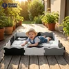 LAIKOMASIS PUTOLOLIS KILIMAS Happy Kiddo Puzzle maniežas Floor 34 vnt 126 cm