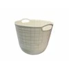 Besk Laikymo dėžutė Plastikinė Apvali Balta 33x26cm