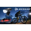 LAMP SET dviračio žibintai priekyje ir gale LED DUNLOP