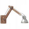 Lampa ścienna w industrialnym stylu, sidabrinė, okrągła, E27