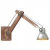 Lampa ścienna w industrialnym stylu, sidabrinė, okrągła, E27
