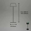 Lampa stołowa Briloner 7466-015 juoda 2,6 W