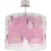 Lampa sufitowa dziecięca Dalber jednorożce rožinė E27 regulowana