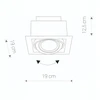 Lampa sufitowa podtynkowa DOWNLIGHT Baltas 9575 Nowodvorski
