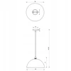 Pakabinamas šviestuvas Lampa wisząca BETA Juodas/Baltas 1xE27 35cm MLP8954 - Milagro
