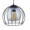 Lampa Wisząca Tk Lighting UNIVERSO juoda druciany klosz 26cm Grafitowy