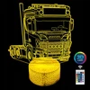 Lampka nocna ciężarówka Scania 3D LAMP LED