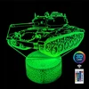 Lampka nocna Czołg 3D LAMP LED