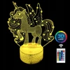 Lampka nocna Kucyk Vienaragis 3D LAMP LED