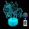 Lampka nocna Kucyk Vienaragis 3D LAMP LED