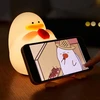 Lampka Nocna LED Kaczuszka Silikonowa – Miękka, Dotykowa, Ładowana USB-C