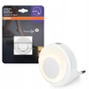 Sieninis šviestuvas Osram 0,31W LED naktinis šviestuvas LUNETTA, baltas, 3000K, su judesio ir šviesos jutikliu