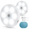 Lampka nocna Magnetyczna Aigostar su judesio jutikliu 6500K LED balta 2vnt..