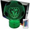 Lampka nocna piłka nożna WKS Śląsk Wrocław 3D LAMP LED