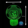 Lampka nocna piłka nożna WKS Śląsk Wrocław 3D LAMP LED