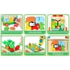 Landtoys MONTESSORI BLOKŲ RŪKIUOJAS PAGAUKITE KIRMŲ AUTOMOBILIŲ MORKŲ IR KIRMŲ DĖLĖLĖS