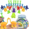 Landtoys SILIKONINIAI SIURBUČIAI SQUIGZ KONSTRUKCINIAI BLOKAI