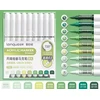 Languo akriliniai žymekliai 9 vnt – Žalias Series / markers