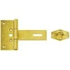 DMX Lankstas su užraktu ZZK 75, 175 x 75 x 55 x 2,0 mm, geltonai cinkuotas