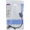 Lankstus HDMI adapteris, 0,2 m, kampinis, HDMI M / F, UHD DELTACO juoda / HDMI-21D