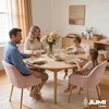 LARGO minkšta kėdė SVETAINEI, aksominė WELUR, rožinė JUMIhome