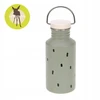 Lassig Nerūdijančio plieno butelis su užsukamu dangteliu ir snapeliu 500ml Happy Prints