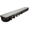 Latakas ZMM-MAXPOL su plastikinėmis pilkos sp. Line grotelėmis, 1000 x 98 mm
