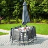 Lauko baldų komplektas PATIO Bordo, antracito