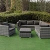 Lauko baldų komplektas PATIO Claudine, rudas
