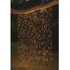 Lauko girlianda - užuolaida, įkraunama saulės energija, 192 LED, 1.5 m