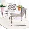 Lauko kėdė NOVELLY HOME, iš plieno, su antikorozine danga, spl. šviesiai ruda, 700x560x620 mm, MC19323C