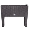 Prosperplast Lauko plastikinis vazonas RATO CASE HIGH, su kojelėmis, rudos sp., 60 x 25 x 46 cm