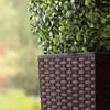 Prosperplast Lauko plastikinis vazonas RATO CASE HIGH, su kojelėmis, rudos sp., 60 x 25 x 46 cm