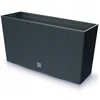 Prosperplast Lauko plastikinis vazonas RATO CASE M, su įdėklu, antracito sp., 24 x 77 x 41 cm
