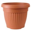Lauko plastikinis vazonas TERRA, rudos sp., 64 x 50 cm
