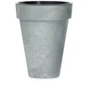 Lauko plastikinis vazonas TUBUS BETON, pilkos sp., 40 x 37 cm