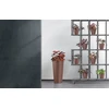Prosperplast Lauko plastikinis vazonas TUBUS SLIM CORTEN, su įdėklu, vario sp., 30 x 57 cm